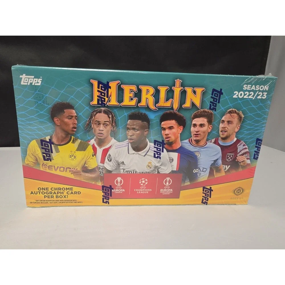 2022-23 Topps UEFA  Merlin Soccer Sealed Hobby Box